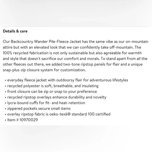 Wander Pile-Fleece Jacket Woman’s S - Picture 10 of 10